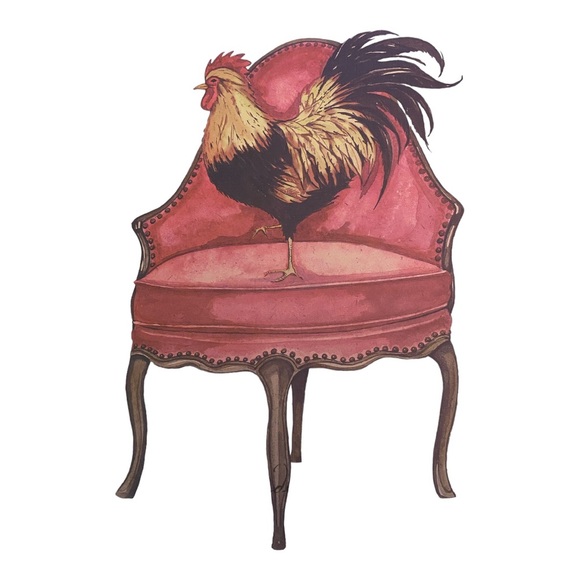 Rooster Hat Box 5” high X 12” across. Like new! - Picture 4 of 8